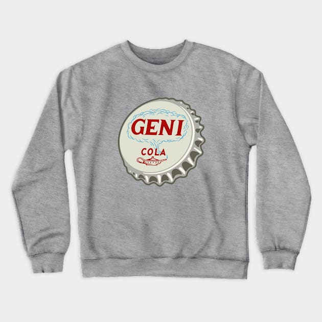 Vintage Genie Soda Bottlecap Crewneck Sweatshirt by StudioPM71